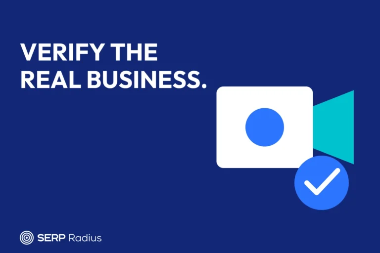 A video camera and check mark illustrate Business Profile video verification.