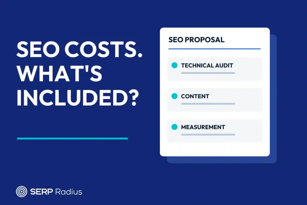 An SEO proposal listing technical audit, content and measurement to explain Toronto SEO costs.