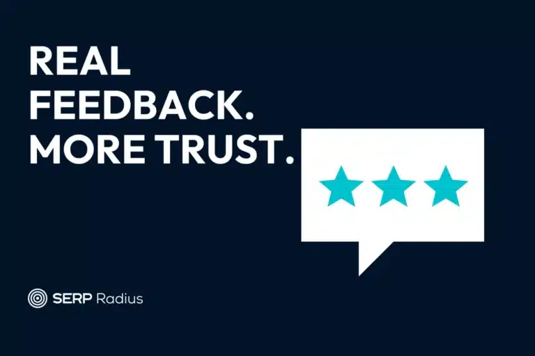 SERP Radius illustrated guide: How Do Reviews Affect SEO? A Google Review Request Guide